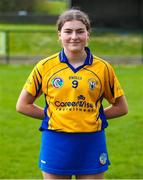 22 April 2023; Clare captain Aisling Moloney before the Electric Ireland Camogie Minor A Shield Semi-Final match between Clare and Limerick at St Marys Hurling & Camogie Club in Clonmel, Tipperary. Photo by Michael P Ryan/Sportsfile