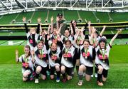 22 April 2023; The RFA Swans team and coaching staff, from Westmeath, after the Aviva Soccer Sisters Finals Day at the Aviva Stadium in Dublin. Photo by Sam Barnes/Sportsfile