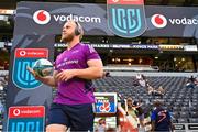 22 April 2023; Jeremy Loughman of Munster before the United Rugby Championship match between Cell C Sharks and Munster at Hollywoodbets Kings Park Stadium in Durban, South Africa. Photo by Darren Stewart/Sportsfile