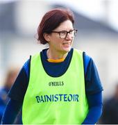 22 April 2023; Clare manager Eleanor Walsh during the Electric Ireland Camogie Minor A Shield Semi-Final match between Clare and Limerick at St Marys Hurling & Camogie Club in Clonmel, Tipperary. Photo by Michael P Ryan/Sportsfile