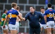 22 April 2023; Tipperary manager David Power shakes hands with Killian Spillane of Kerry after after the Munster GAA Football Senior Championship Semi-Final match between Kerry and Tipperary at Fitzgerald Stadium in Killarney, Kerry. Photo by Brendan Moran/Sportsfile