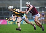 22 April 2023; Timmy Clifford of Kilkenny in action against Robbie Greville of Westmeath during the Leinster GAA Hurling Senior Championship Round 1 match between Kilkenny and Westmeath at UPMC Nowlan Park in Kilkenny. Photo by Tyler Miller/Sportsfile