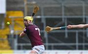 22 April 2023; Aaron Craig of Westmeath in action against John Donnelly of Kilkenny during the Leinster GAA Hurling Senior Championship Round 1 match between Kilkenny and Westmeath at UPMC Nowlan Park in Kilkenny. Photo by Tyler Miller/Sportsfile