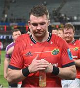22 April 2023; Peter O'Mahony of Munster after the United Rugby Championship match between Cell C Sharks and Munster at Hollywoodbets Kings Park Stadium in Durban, South Africa. Photo by Darren Stewart/Sportsfile