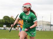 22 April 2023; Niamh Brennan of Limerick during the Electric Ireland Camogie Minor A Shield Semi-Final match between Clare and Limerick at St Marys Hurling & Camogie Club in Clonmel, Tipperary. Photo by Michael P Ryan/Sportsfile