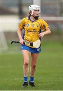 22 April 2023; Aisling Moloney of Clare during the Electric Ireland Camogie Minor A Shield Semi-Final match between Clare and Limerick at St Marys Hurling & Camogie Club in Clonmel, Tipperary. Photo by Michael P Ryan/Sportsfile