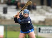 22 April 2023; Clare goalkeeper Eva O'Halloran during the Electric Ireland Camogie Minor A Shield Semi-Final match between Clare and Limerick at St Marys Hurling & Camogie Club in Clonmel, Tipperary. Photo by Michael P Ryan/Sportsfile