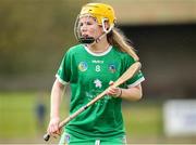 22 April 2023; Kate Foley of Limerick during the Electric Ireland Camogie Minor A Shield Semi-Final match between Clare and Limerick at St Marys Hurling & Camogie Club in Clonmel, Tipperary. Photo by Michael P Ryan/Sportsfile