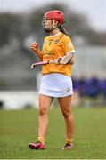 22 April 2023; Janie McIntosh of Antrim during the Electric Ireland Camogie Minor A Shield Semi-Final match between Antrim and Wexford at Coralstown Kinnegad GAA in Westmeath. Photo by Stephen Marken/Sportsfile