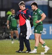 22 April 2023; Eoin De Buitlear of Connacht leaves the field with an injury during the United Rugby Championship match between Glasgow Warriors and Connacht at Scotstoun Stadium in Glasgow, Scotland. Photo by Paul Devlin/Sportsfile