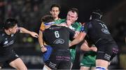 22 April 2023; Peter Dooley of Connacht in action against Rory Darge of Glasgow Warriors during the United Rugby Championship match between Glasgow Warriors and Connacht at Scotstoun Stadium in Glasgow, Scotland. Photo by Paul Devlin/Sportsfile