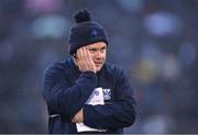 22 April 2023; Cavan manager Mickey Graham during the closing stages of the Ulster GAA Football Senior Championship quarter-final match between Cavan and Armagh at Kingspan Breffni in Cavan. Photo by Stephen McCarthy/Sportsfile