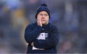 22 April 2023; Cavan manager Mickey Graham during the closing stages of the Ulster GAA Football Senior Championship quarter-final match between Cavan and Armagh at Kingspan Breffni in Cavan. Photo by Stephen McCarthy/Sportsfile