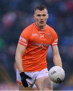 22 April 2023; Rian O'Neill of Armagh during the Ulster GAA Football Senior Championship quarter-final match between Cavan and Armagh at Kingspan Breffni in Cavan. Photo by Stephen McCarthy/Sportsfile