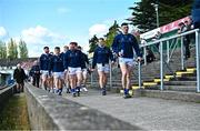 23 April 2023; The Wicklow team make their way to the training pitch before the Leinster GAA Football Senior Championship Quarter-Final match between Kildare and Wicklow at Netwatch Cullen Park in Carlow. Photo by Tyler Miller/Sportsfile