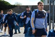 23 April 2023; Enda Smith of Roscommon arrives before the Connacht GAA Football Senior Championship Semi-Final match between Roscommon and Galway at Dr Hyde Park in Roscommon. Photo by Seb Daly/Sportsfile