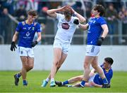 23 April 2023; Darragh Kirwan of Kildare reacts after a missed opportunity on goal during the Leinster GAA Football Senior Championship Quarter-Final match between Kildare and Wicklow at Netwatch Cullen Park in Carlow. Photo by Tyler Miller/Sportsfile