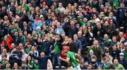 23 April 2023; Barry Nash of Limerick celebrates a second half point during the Munster GAA Hurling Senior Championship Round 1 match between Waterford and Limerick at FBD Semple Stadium in Thurles, Tipperary. Photo by Stephen McCarthy/Sportsfile