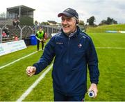 23 April 2023; Louth manager Mickey Harte celebrates after the Leinster GAA Football Senior Championship Quarter-Final match between Westmeath and Louth at Páirc Tailteann in Navan, Meath. Photo by Daire Brennan/Sportsfile