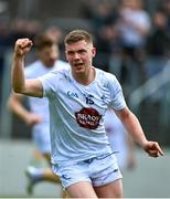 23 April 2023; Paddy Woodgate of Kildare celebrates after scoring his side's first goal during the Leinster GAA Football Senior Championship Quarter-Final match between Kildare and Wicklow at Netwatch Cullen Park in Carlow. Photo by Tyler Miller/Sportsfile