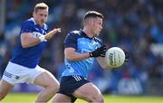 23 April 2023; Ross McGarry of Dublin in action against Kieran Lillis of Laois during the Leinster GAA Football Senior Championship Quarter-Final match between Laois and Dublin at Laois Hire O'Moore Park in Portlaoise, Laois. Photo by Brendan Moran/Sportsfile