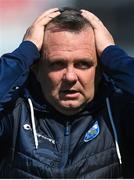 23 April 2023; Waterford manager Davy Fitzgerald reacts to a missed opportunity for his side during the Munster GAA Hurling Senior Championship Round 1 match between Waterford and Limerick at FBD Semple Stadium in Thurles, Tipperary. Photo by Stephen McCarthy/Sportsfile