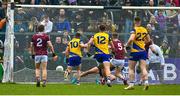 23 April 2023; Ciaráin Murtagh of Roscommon, 10, scores his side's first goal during the Connacht GAA Football Senior Championship Semi-Final match between Roscommon and Galway at Dr Hyde Park in Roscommon. Photo by Seb Daly/Sportsfile