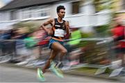 23 April 2023; Efrem Gidey of Clonliffe Harriers, Dublin, competes in the senior men's event during the 123.ie National Road Relay Championships at Raheny in Dublin. Photo by Sam Barnes/Sportsfile