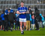 23 April 2023; Padraig Kirwan of Laois  leaves the pitch after the Leinster GAA Football Senior Championship Quarter-Final match between Laois and Dublin at Laois Hire O'Moore Park in Portlaoise, Laois. Photo by Brendan Moran/Sportsfile