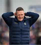 23 April 2023; Roscommon selector Eddie Lohan reacts during the Connacht GAA Football Senior Championship Semi-Final match between Roscommon and Galway at Dr Hyde Park in Roscommon. Photo by Seb Daly/Sportsfile
