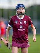 23 April 2023; Katie Scully of Galway during the Electric Ireland Camogie Minor A Semi-Final match between Cork and Galway at McDonagh Park in Nenagh, Tipperary. Photo by Stephen Marken/Sportsfile