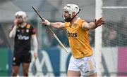 22 April 2023; Neil McManus of Antrim during the Leinster GAA Hurling Senior Championship Round 1 match between Antrim and Dublin at Corrigan Park in Belfast. Photo by Ramsey Cardy/Sportsfile