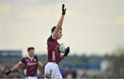 23 April 2023; Matthew Tierney of Galway calls a mark during the Connacht GAA Football Senior Championship Semi-Final match between Roscommon and Galway at Dr Hyde Park in Roscommon. Photo by Seb Daly/Sportsfile