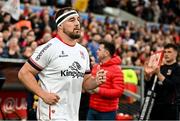 21 April 2023; Rob Herring of Ulster runs out before the United Rugby Championship match between Ulster and Edinburgh at the Kingspan Stadium in Belfast. Photo by Ramsey Cardy/Sportsfile