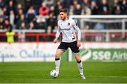 21 April 2023; Connor Malley of Dundalk during the SSE Airtricity Men's Premier Division match between Shelbourne and Dundalk at Tolka Park in Dublin. Photo by David Fitzgerald/Sportsfile