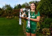 25 April 2023; Captains from twelve Leinster LGFA Counties gathered in the Clanard Court Hotel for the 2023 TG4 Leinster LGFA Championship. Action is underway from Sunday, 30th April. Pictured at the launch is Shauna Ennis of Meath. For more information about the TG4 Leinster LGFA Championships, please see www.leinsterladiesgaelic.ie. Photo by Ben McShane/Sportsfile