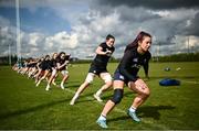 25 April 2023; Natasja Behan during a Ireland Women's Rugby squad training session at IRFU High Performance Centre at the Sport Ireland Campus in Dublin. Photo by Ramsey Cardy/Sportsfile