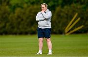 25 April 2023; Backs coach Niamh Briggs during a Ireland Women's Rugby squad training session at IRFU High Performance Centre at the Sport Ireland Campus in Dublin. Photo by Ramsey Cardy/Sportsfile