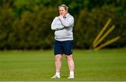 25 April 2023; Backs coach Niamh Briggs during a Ireland Women's Rugby squad training session at IRFU High Performance Centre at the Sport Ireland Campus in Dublin. Photo by Ramsey Cardy/Sportsfile