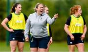 25 April 2023; Backs coach Niamh Briggs during a Ireland Women's Rugby squad training session at IRFU High Performance Centre at the Sport Ireland Campus in Dublin. Photo by Ramsey Cardy/Sportsfile