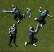 26 April 2023; Certa, Ireland’s largest fuel supplier, is the new title sponsor of the Ireland Women’s Cricket Team. The partnership will fuel Cricket Ireland’s ambition to develop women’s cricket as a major sport in Ireland, and to develop into a major nation in world cricket. Certa operates Ireland’s largest network of unmanned, pay@pump forecourts and home heating depots. Certa is part of DCC plc. For more information visit: certaireland.ie. At the launch of Certa’s partnership with Cricket Ireland and the Ireland Women’s Cricket team at the Malahide Cricket Club in Dublin, are Ireland Women’s Cricket Team players, from left, Arlene Kelly, Louise Little, Gaby Lewis and Laura Delany. Photo by Stephen McCarthy/Sportsfile