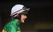 26 April 2023; Jockey Charlie O'Dwyer after riding Ballybawn Belter to victory in the Adare Manor Opportunity Series Final Handicap Hurdle during day two of the Punchestown Festival at Punchestown Racecourse in Kildare. Photo by Seb Daly/Sportsfile