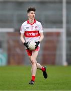 26 April 2023; James Murray of Derry during the 2023 EirGrid Ulster U20 Football Championship Final match between Derry and Down at BOX-IT Athletic Grounds in Armagh. Photo by Ben McShane/Sportsfile