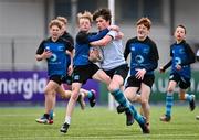 28 April 2023; Action between St Davids A and St Davids B during the Leinster Rugby South Dublin 7s Finals Day at Energia Park in Dublin. Photo by Ben McShane/Sportsfile