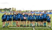 28 April 2023; St Davids players with the Shield after the Leinster Rugby South Dublin 7s Finals Day at Energia Park in Dublin. Photo by Ben McShane/Sportsfile