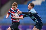 28 April 2023; Action between Templeogue and Newpark School during the Leinster Rugby South Dublin 7s Finals Day at Energia Park in Dublin. Photo by Ben McShane/Sportsfile