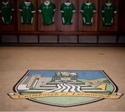 28 April 2023; A general view of  the Limerick dressing room before the oneills.com Munster GAA Hurling U20 Championship Round 5 match between Limerick and Cork at TUS Gaelic Grounds in Limerick. Photo by Stephen Marken/Sportsfile