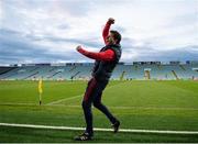 28 April 2023; Cork manager Ben O'Connor celebrates at the full time whistle in the oneills.com Munster GAA Hurling U20 Championship Round 5 match between Limerick and Cork at TUS Gaelic Grounds in Limerick. Photo by Stephen Marken/Sportsfile