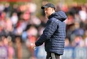 29 April 2023; Monaghan manager Vinny Corey before the Ulster GAA Football Senior Championship Semi Final match between Derry and Monaghan at O’Neills Healy Park in Omagh, Tyrone. Photo by Ben McShane/Sportsfile