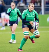 29 April 2023; Dorothy Wall of Ireland warms up before the TikTok Women's Six Nations Rugby Championship match between Scotland and Ireland at DAM Health Stadium in Edinburgh, Scotland. Photo by Paul Devlin/Sportsfile